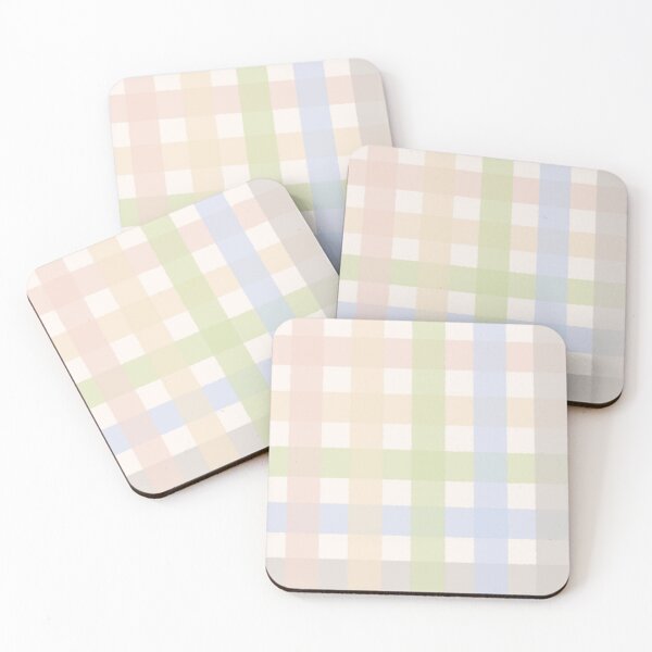 Item preview, Sundays Pastel Color Gingham Pattern designed and sold by nurabear.