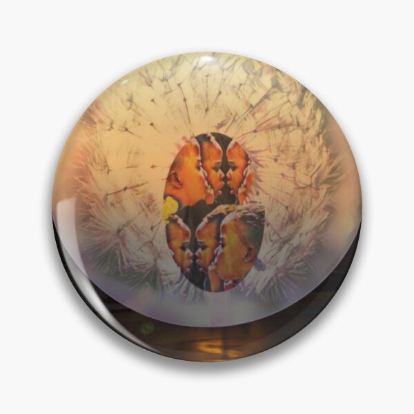 Item preview, Dream pictures: sunset with a girl in a dandelion ball* photo collage designed and sold by kikidu21.