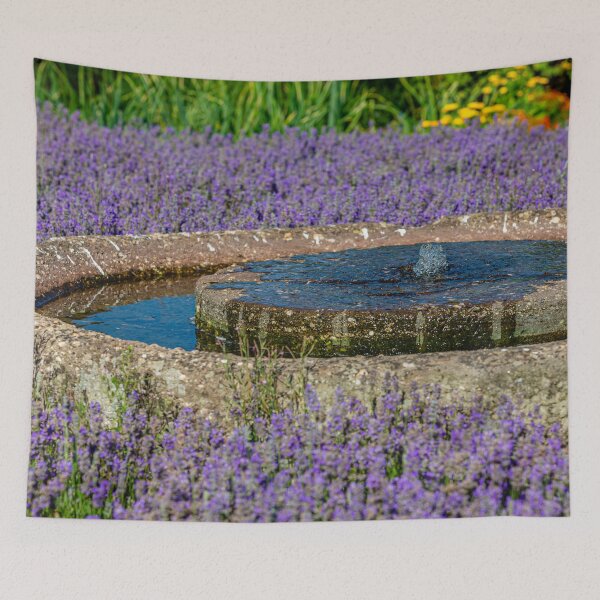 Item preview, Cider Millstone Water feature  in a Lavender bed  designed and sold by Dalyndigital Photography.