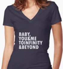 To Infinity & Beyond Women's Fitted V-Neck T-Shirt