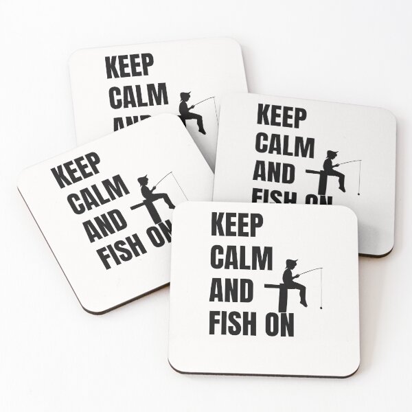 Item preview, keep calm and fish on designed and sold by 77ART.