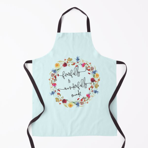 Item preview, Fearfully and Wonderfully Made – Floral Bible Verse designed and sold by PlumBlushCo.