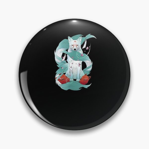 Item preview, Nine Tailed Fox Kitsune Japanese Kami Inari Fox Spirit Yokai designed and sold by patsa4.