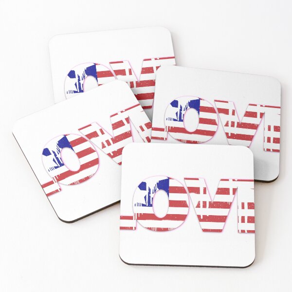 Item preview, USA Flag Love designed and sold by Marakstore.