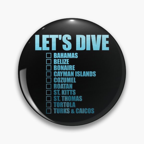 Item preview, Lets Dive Caribbean Island Diver Checklist Love Scuba Diving Gear designed and sold by DynamicDesign.