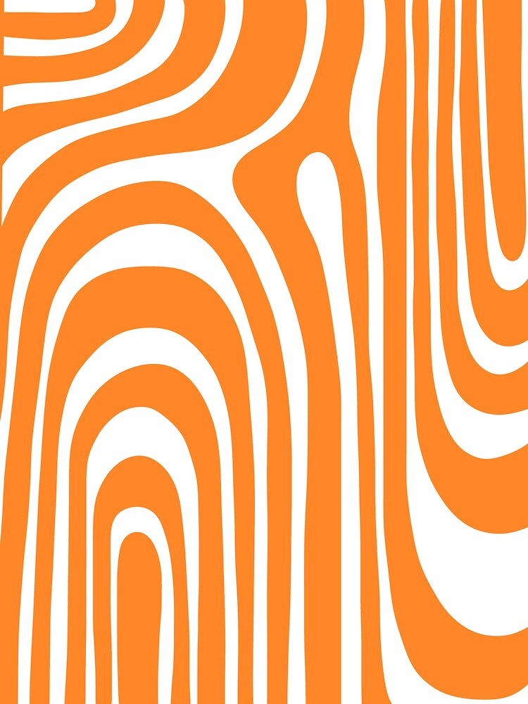 "Y2K groovy zebra print in orange" Sticker for Sale by Redbubble