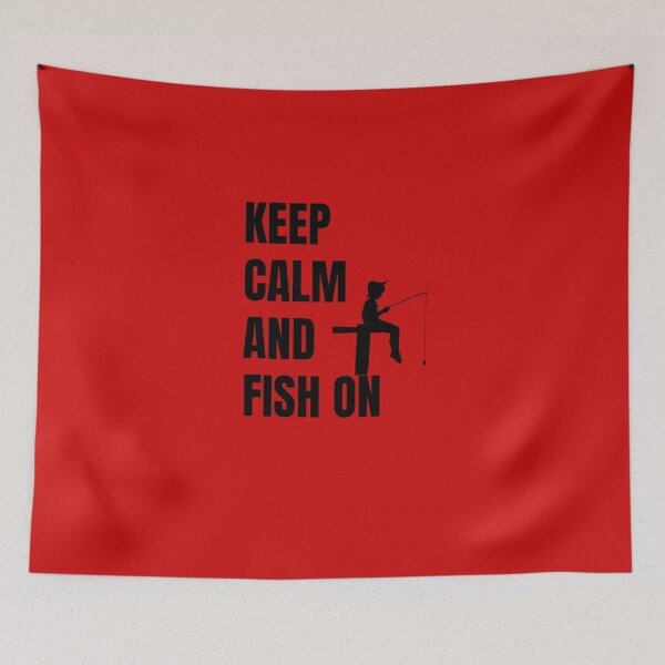 Item preview,  keep calm and fish on designed and sold by 77ART.