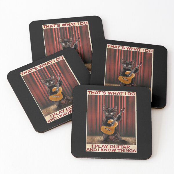 Item preview, That's What I Do I Play Guitar And I Know Things Cat Lover designed and sold by patsa4.