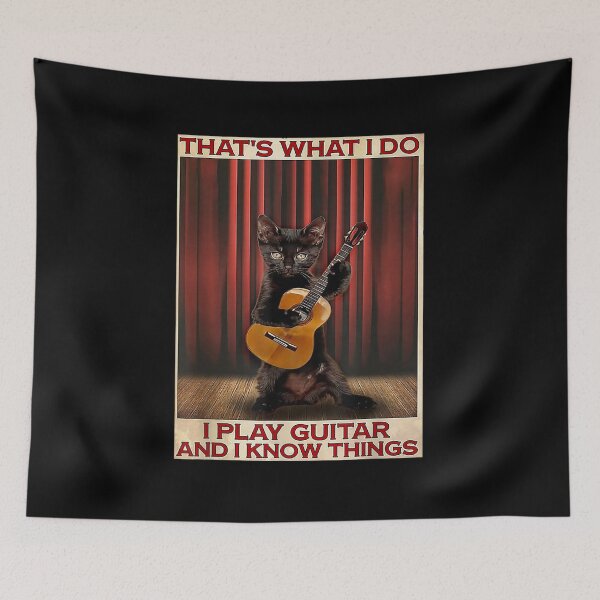 Item preview, That's What I Do I Play Guitar And I Know Things Cat Lover designed and sold by patsa4.
