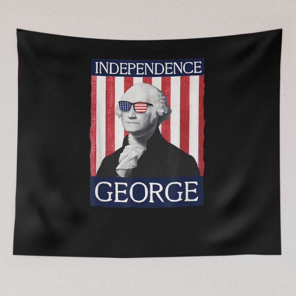 Item preview, Independence George Washington Glasses July 4th America Flag designed and sold by patsa4.