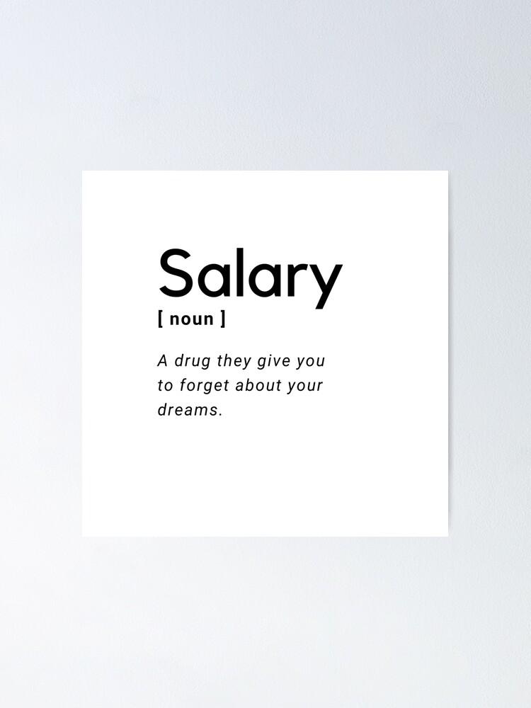 salary-definition-poster-for-sale-by-amine-creation-redbubble