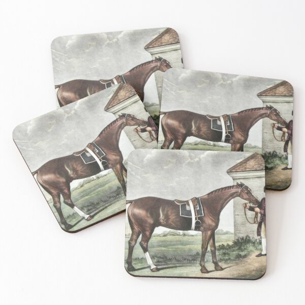 Item preview, Equestrian horse and rider art designed and sold by Vintage Designs +.