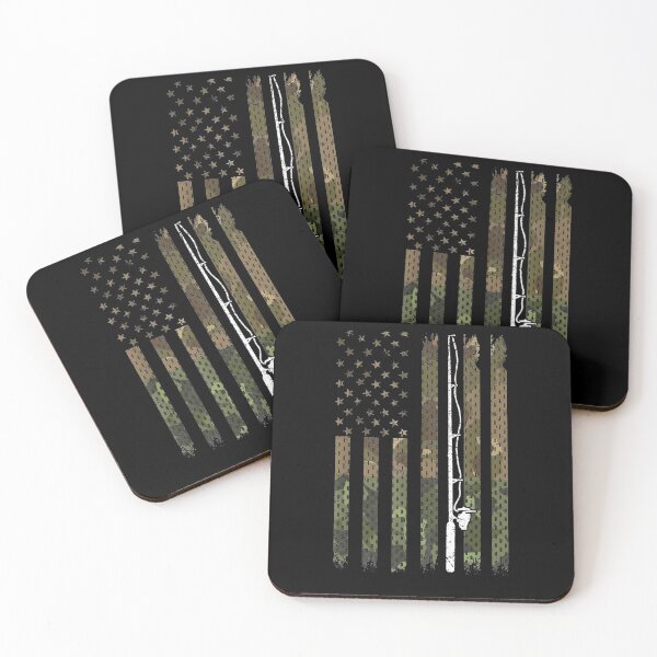 Item preview, Fishing Boy Rod Fishing Camo American Flag Vintage designed and sold by patsa4.