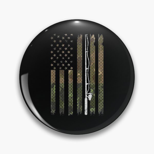 Item preview, Fishing Boy Rod Fishing Camo American Flag Vintage designed and sold by patsa4.