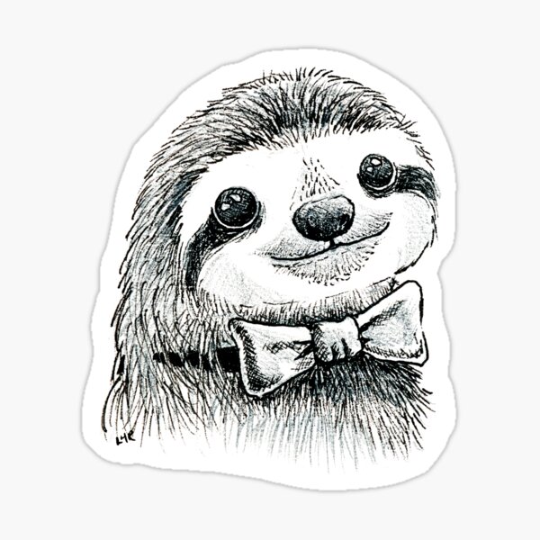 Dapper Sloth Sticker