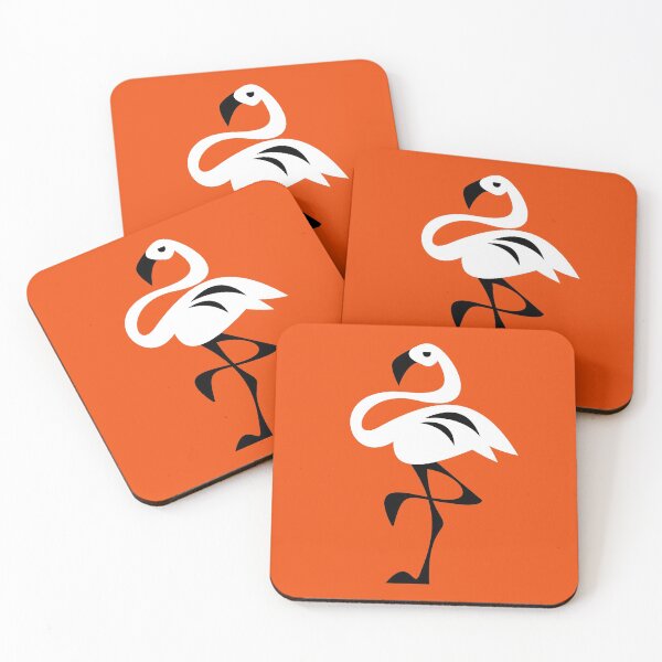 Item preview, Flamingo (on orange) designed and sold by SergPerep.