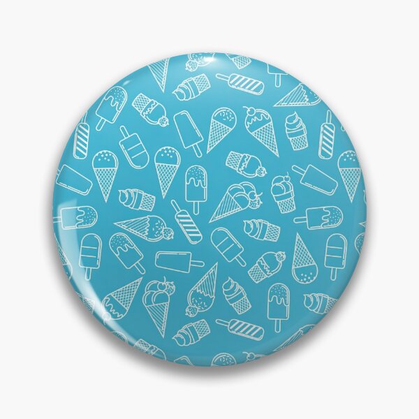 Item preview, Ice cream cone seamless pattern in blue background, Ice Cream Pattern designed and sold by graphic-genie.