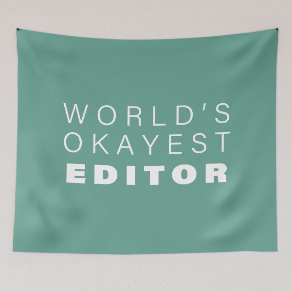 Item preview, World's okayest Editor,Funny Editor Gift | designed and sold by Boom-llqb.