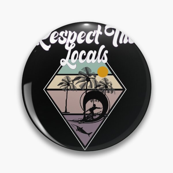 Item preview, Respect The Locals Funny Shark Week Bron To Surf Gift designed and sold by medbdj.