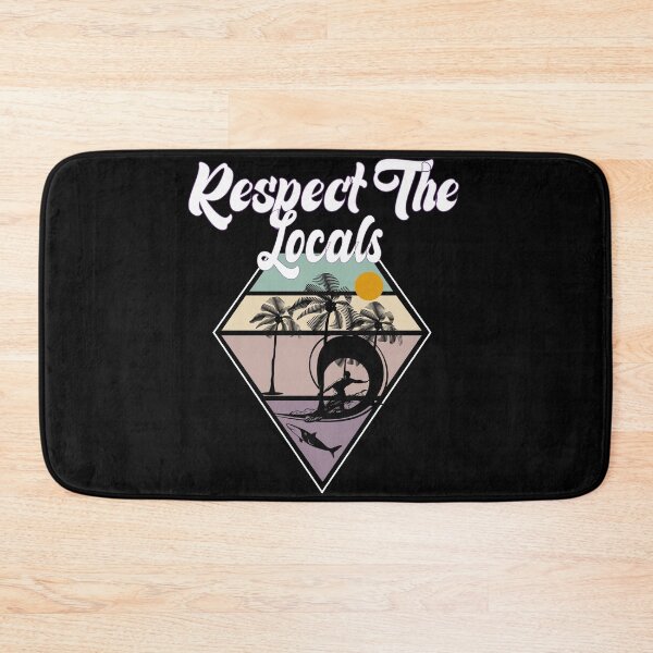 Item preview, Respect The Locals Funny Shark Week Bron To Surf Gift designed and sold by medbdj.