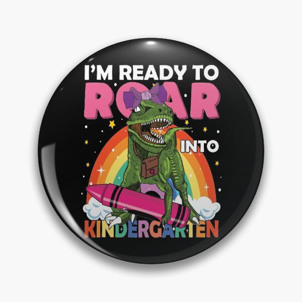 Item preview, I'm Ready To Roar Into Kindergarten | Funny Girl Dinosaur Back To School designed and sold by GravitiTees.