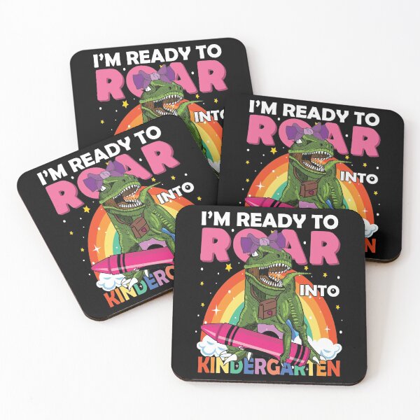 Item preview, I'm Ready To Roar Into Kindergarten | Funny Girl Dinosaur Back To School designed and sold by GravitiTees.