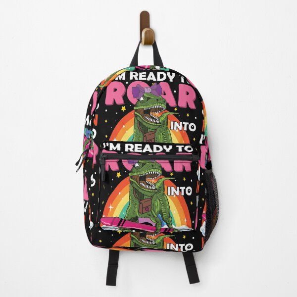 Item preview, I'm Ready To Roar Into Kindergarten | Funny Girl Dinosaur Back To School designed and sold by GravitiTees.