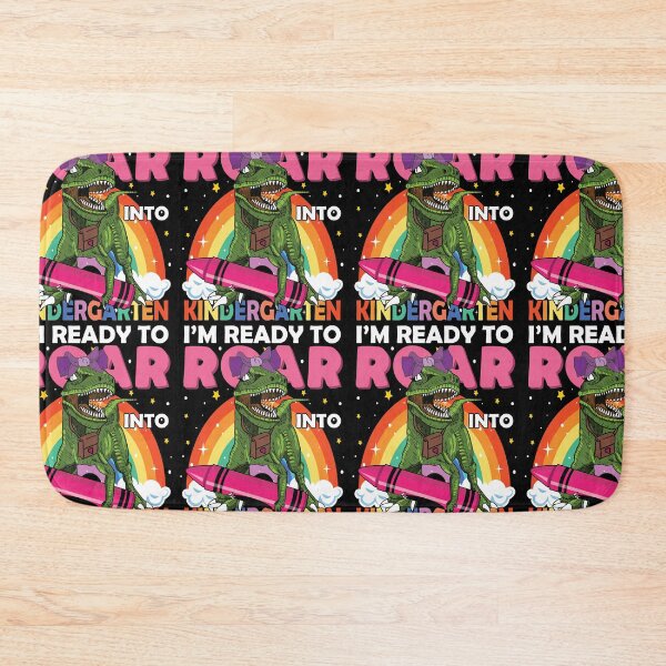 Item preview, I'm Ready To Roar Into Kindergarten | Funny Girl Dinosaur Back To School designed and sold by GravitiTees.