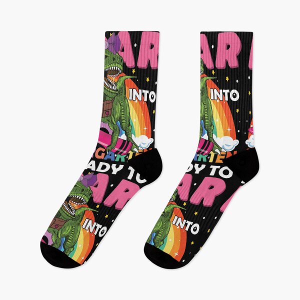 Item preview, I'm Ready To Roar Into Kindergarten | Funny Girl Dinosaur Back To School designed and sold by GravitiTees.