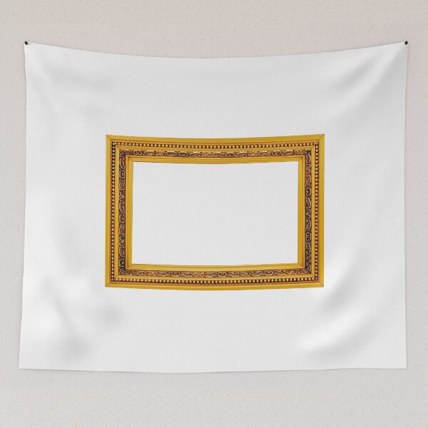 Item preview, Antique golden frame isolated on white background designed and sold by Bruno Beach.