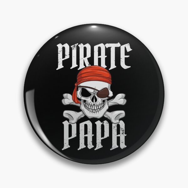 Item preview, Pirate Papa Halloween Skull & Crossbones Pirate Eyepatch Gear designed and sold by DynamicDesign.
