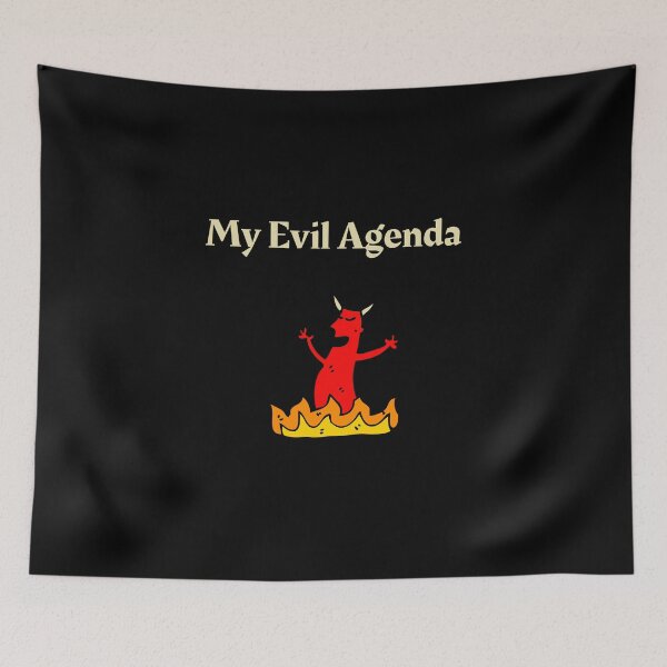 Item preview, My Evil Agenda - Funny saying designed and sold by Theleochick.