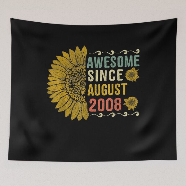 Item preview, Awesome August 2008 Flower 12 Years Old 12th Birthday Gift designed and sold by patsa4.