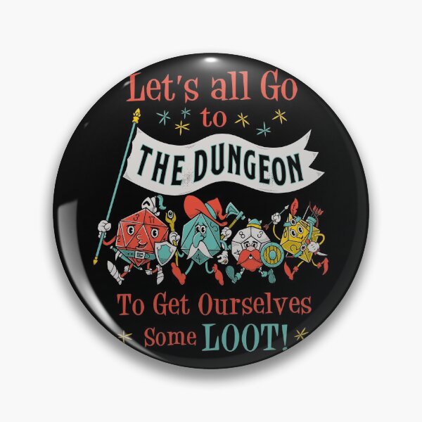 Item preview, Let's Go To The Dungeon - Vintage Cartoon Fantasy RPG Dice designed and sold by Nemons.