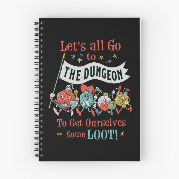 Item preview, Let's Go To The Dungeon - Vintage Cartoon Fantasy RPG Dice designed and sold by Nemons.