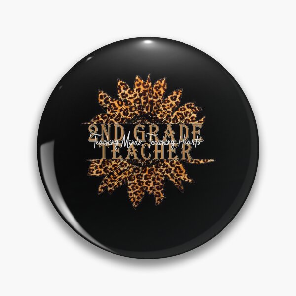 Item preview, 2nd Grade Teaching Minds Touching Hearts Leopard Sunflower designed and sold by patsa4.