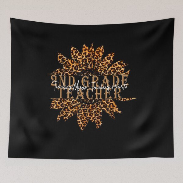 Item preview, 2nd Grade Teaching Minds Touching Hearts Leopard Sunflower designed and sold by patsa4.