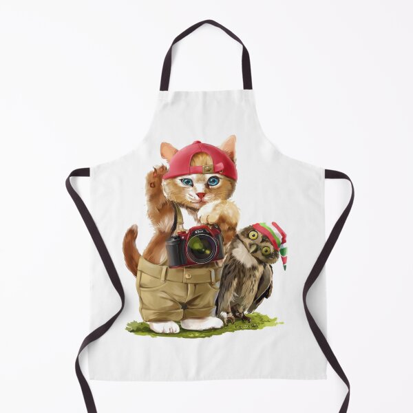Artikelvorschau, Katze und Eule T-Shirt entworfen und verkauft von davidwilysse.