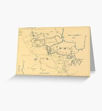 Map Of Hudson Bay 1785 Greeting Card