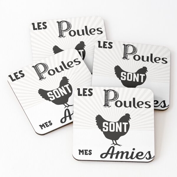 Item preview, Chickens are my friends - Hen gift designed and sold by poulesaujardin.