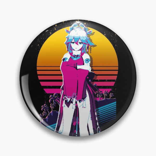 Item preview, Yae Miko - Genshin Impact *80s retro* designed and sold by MyRetroArt.