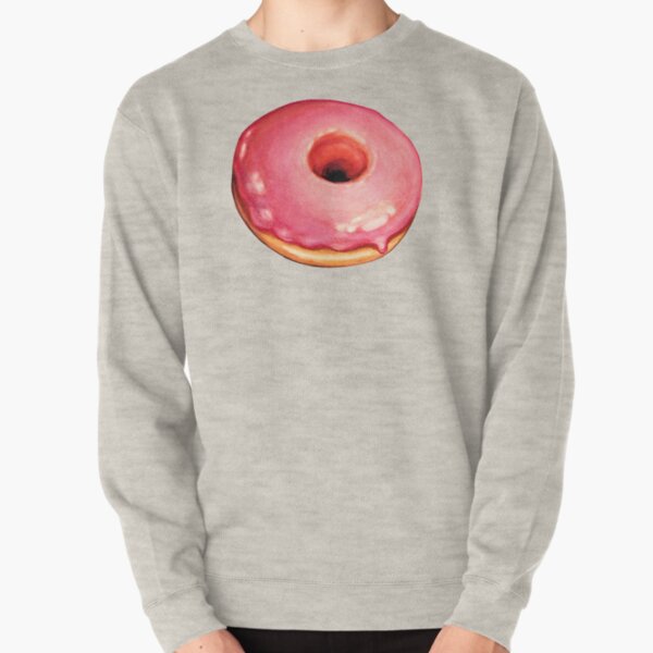 Strawberry Donut Pattern Pullover Sweatshirt