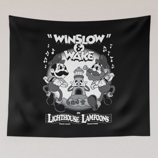 Item preview, Vintage Cartoon Lighthouse Lampoons - Winslow & Wake - Horror designed and sold by Nemons.