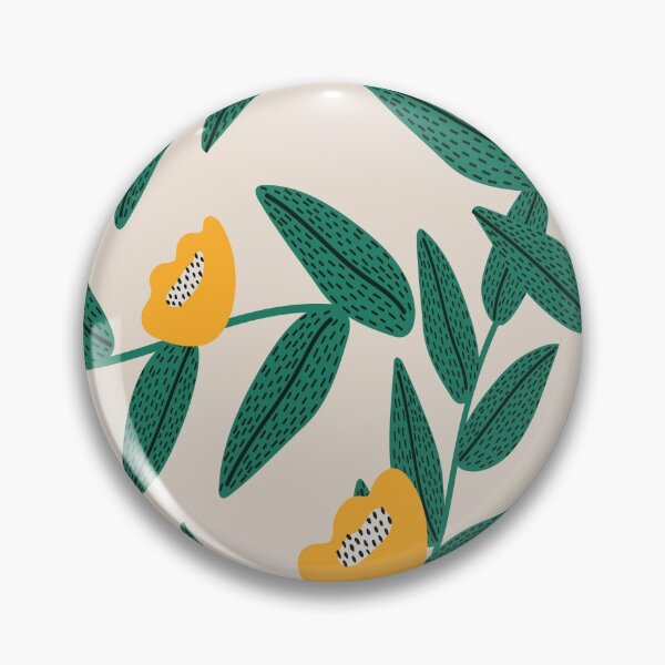 Item preview, Yellow and green aesthetic floral design designed and sold by Ila Mandlik.