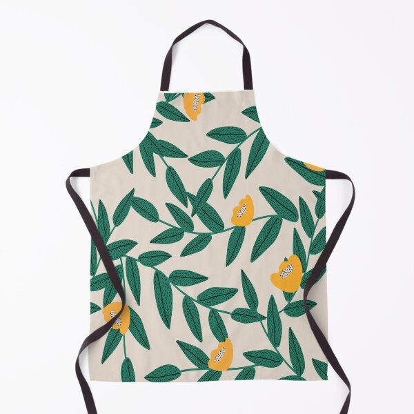 Item preview, Yellow and green aesthetic floral design designed and sold by Ila Mandlik.