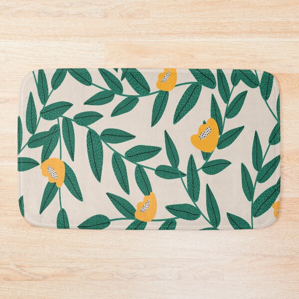 Item preview, Yellow and green aesthetic floral design designed and sold by Ila Mandlik.