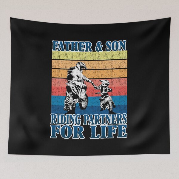 Item preview, Father And Son Riding Partners For Life Vintage T-Shirt designed and sold by ThuyPhamStore.
