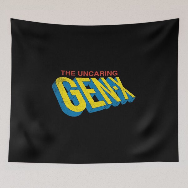 Item preview, The Uncaring Gen-X - Vintage Distressed Superhero - Comic Book Graphic Logo designed and sold by Nemons.
