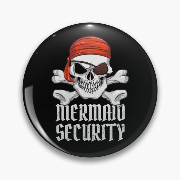 Item preview, Mermaid Security Pirate Halloween Skull Pirate Eyepatch Gear designed and sold by DynamicDesign.