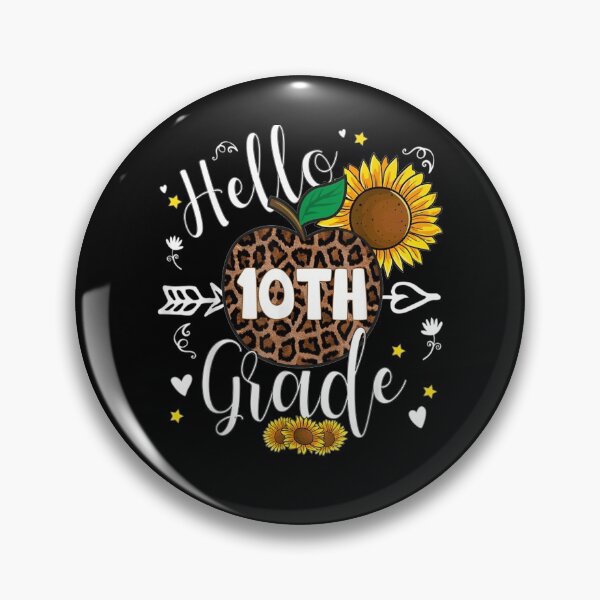 Item preview, Grade 10th Back To School Leopard Print Sunflower Apple designed and sold by tolivia.